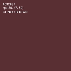 #592F34 - Congo Brown Color Image